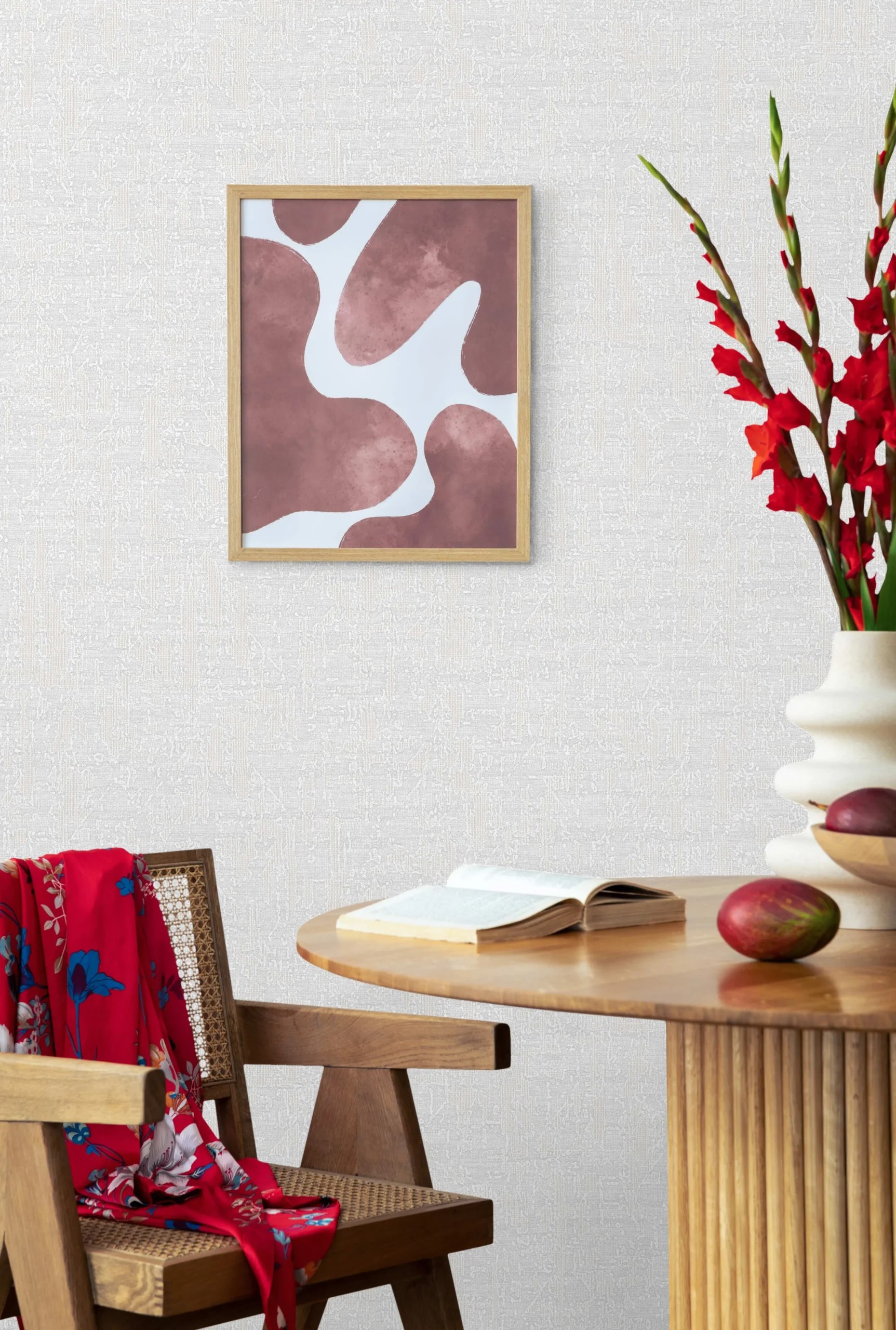 White Embossed Wallpaper – Natural Shimmer (24114-1)